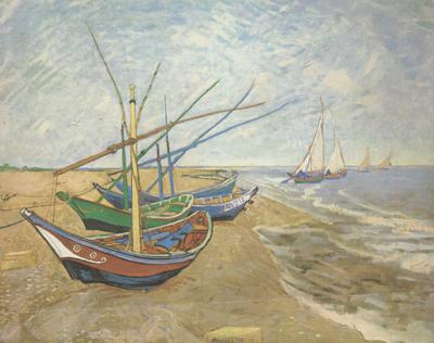 Vincent Van Gogh Fishing Boats on the Beach at Saintes-Maries (nn04) Germany oil painting art